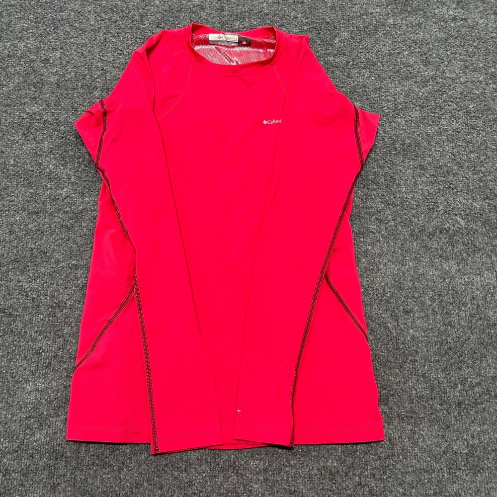 Columbia Base Layer Womens Size M Pink Omni-Heat Thermal Long Sleeve Shirt